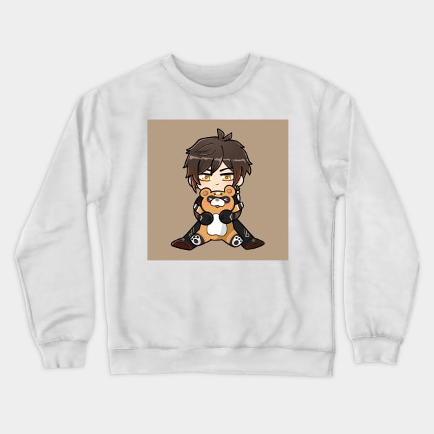 Zhongli Crewneck Sweatshirt by verdelucuma